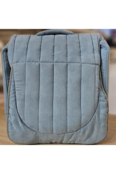 Generic شنطة مفرش متنقل للمواليد لون رمادي