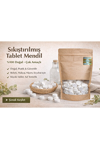 ECHER FORM Sıkıştırılmış Tablet Mendil 100 Adet Çok amaçlı Bebek Makyaj Hijye...