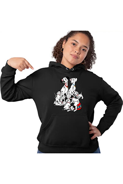 OEM Women's Sweatshirt 101 Dalmatians Pongo Perdita Plays Puppies