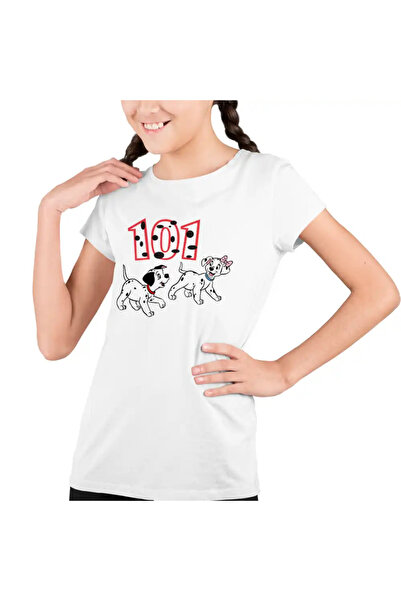 OEM Tricou Copii Fete 101 Dalmatieni Catelusi Dalmatian Puppy