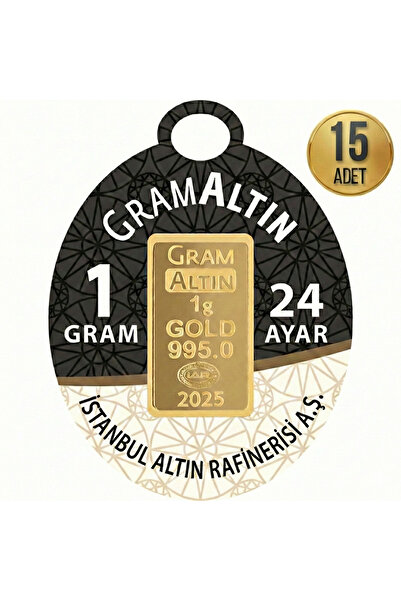 İar 1 Gram Külçe Altın (15 adet) 995 Saflık Sertifikalı