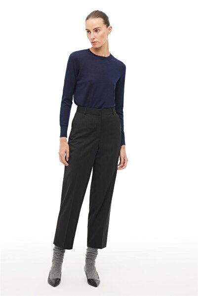 Perspective Black High Waist Wide Leg Trousers