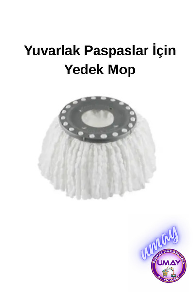 CANTEX Döner Başlıklı Mop Yedeği Yedek Paspas 1 Adet | Mikrofiber Temizlik Be...