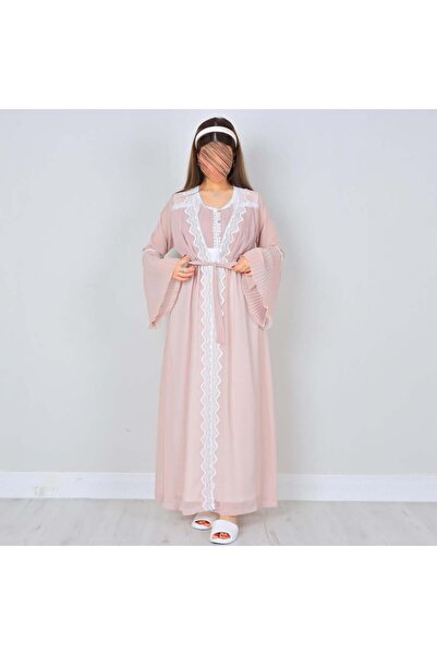 Generic روب رضاعة و استقبال للأمهات - قطعتين - وردي فاتح