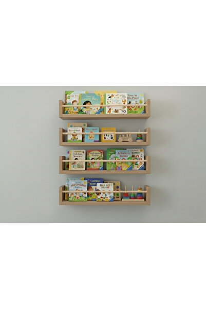 EGN WOODS 60X4 Atlantic Pine Mdf Baby Room Organizer Children's Room Montesso...