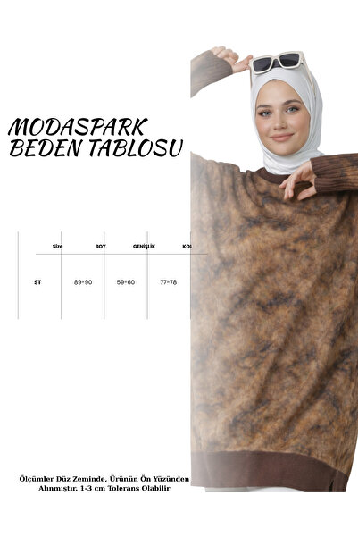 ModaAzen Brown Silk Cupra Slit Mercerized Women's Knitwear Tunic