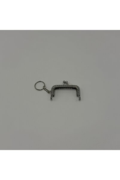 Aynalı 6.5cm Square Keychain Wallet Clip