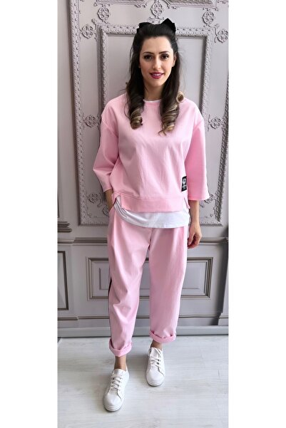 OnlyForYou Trening dama, casual, din bumbac, cu dungi laterale