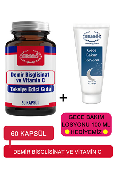 Ersağ Demir Bisglisinat ve Vitamin C -(Gece Bakım Losyonu Hediyemiz) 2099-14