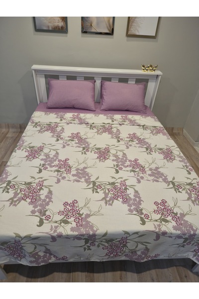 SERENART HOME Double Person, Double Pique Set Lila Sümbül