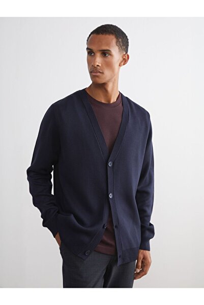 LC Waikiki Standard Fit V-Neck Men's Knitwear Cardigan