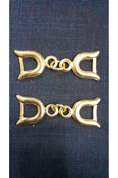 ILCARE Gold-Plated Metal Clasp 2Pcs 50X15 mm 1 0 mm Suitable for Fabric or Le...