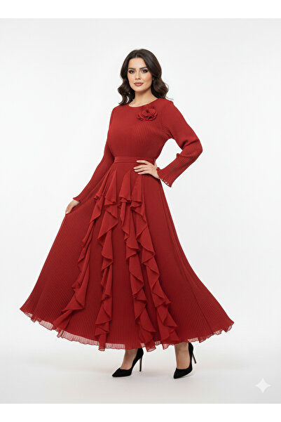 Laftah Elegant orange dress