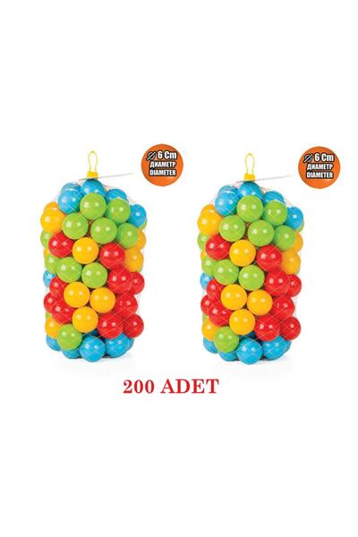 toysnet Oyun Havuz Topları 6 Cm 200 Adet Fileli
