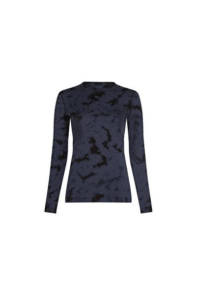 Icebreaker Bluza Dama 200 Oasis Merino Thermal Crewe Cloud Dye Graphite/Black