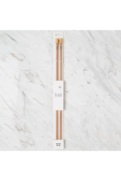 Leyaton La Mia Whitewood 5.5 mm 36 cm Ξύλινη Βελόνα Πλεξίματος LWLHM-YTRS345