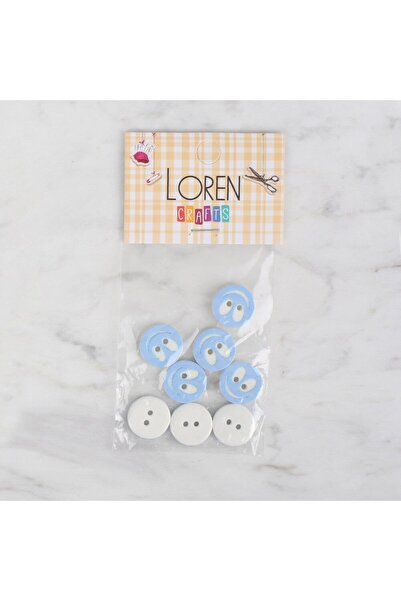 Leyaton Loren Crafts 8 Li Smiling Face Light Blue - 525 Lwlhm-Ytrs345