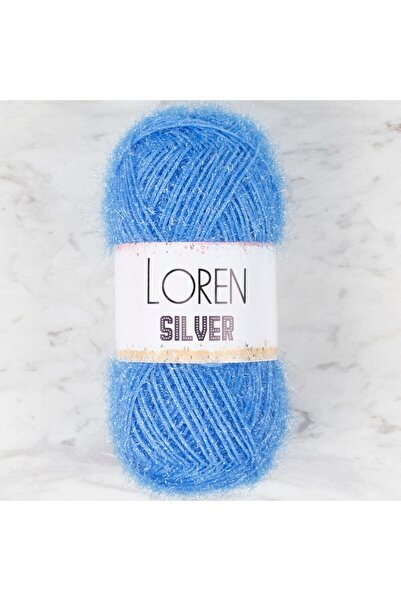 Leyaton خيط حياكة يدوي من لورين سيلفر باللون الأزرق الفاتح - RS0007 - 34091 L...
