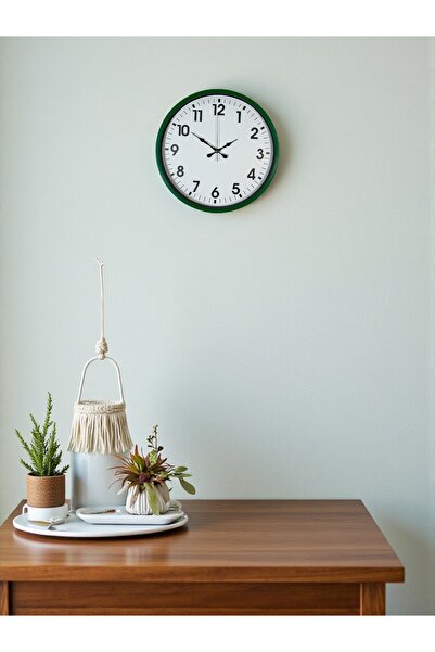 Leyaton 36 cm Standard Green Wall Clock Lwlhm-Ytrs345