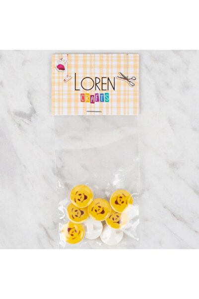 Leyaton لورين كرافتس 8 قطع أزرار صفراء - 671 LWLHM-YTRS345