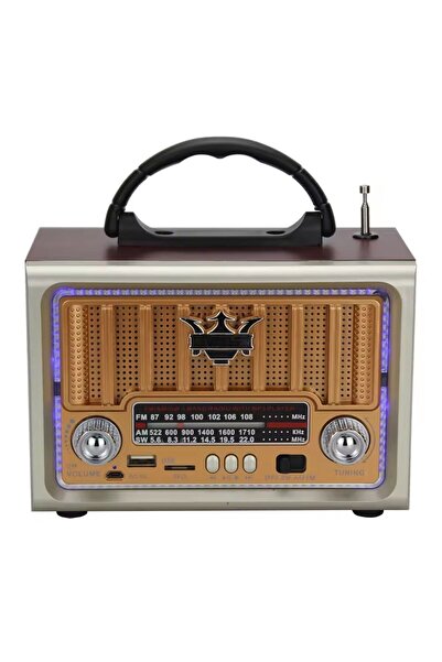 Greathings Преносимо класическо AM/FM/SW ретро радио с носталгичен дизайн