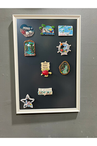 YILDIZ TABLO Mıknatıslı Magnet Pano 53 x 36 cm Dekoratif Metal Magnet Panosu ...
