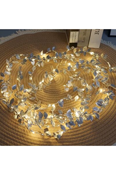 Store 3 Metre Yaldızlı Gümüş LED Işık - Dekoratif Ortam ve Yılbaşı Aydınlatması