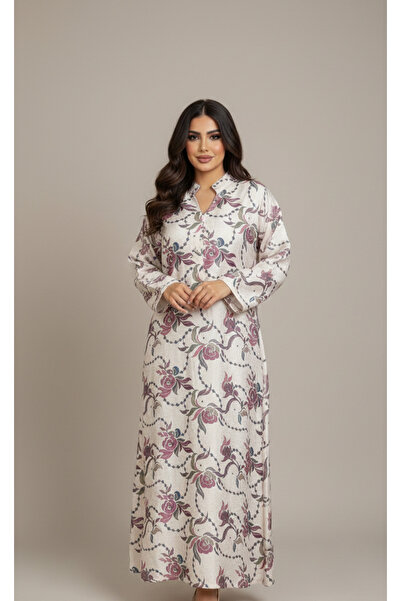 Moda Line Women's jalabiya with roses and sparkling beads