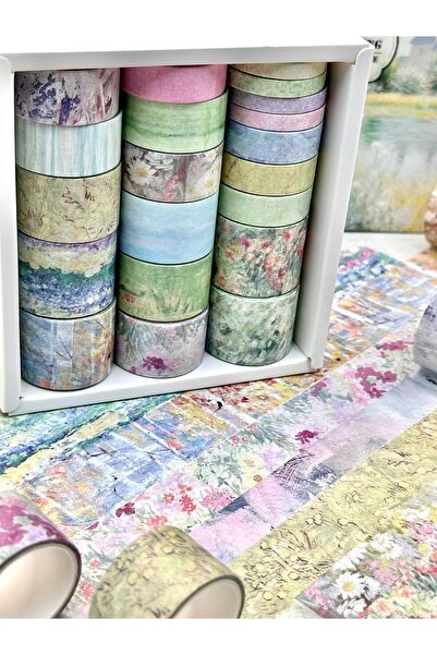 SF SCRAPBOOK KIRTASİYE مجموعة شريط واشي مزخرف بنمط مونولوج فينتاج فليتينج مون...