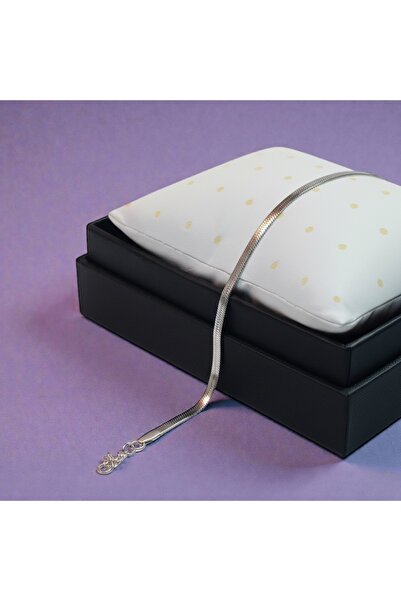 MaisonAHM Imperial Slim Stainless Steel Flat Chain Bracelet