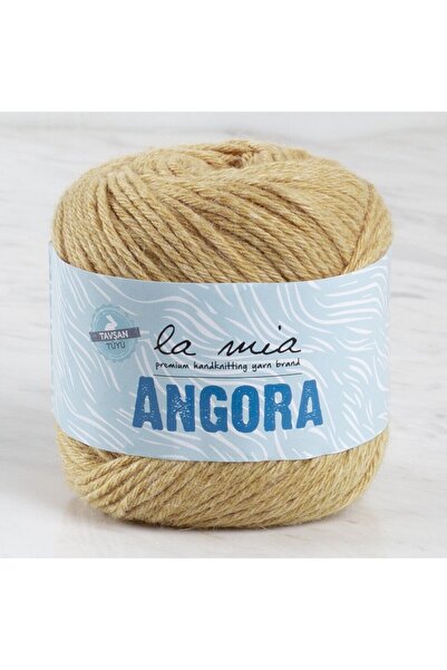 Leyaton La Mia Angora 50Gr Beige Hand Knitting Yarn - L132 - 33807 Lwlhm-Ytrs345