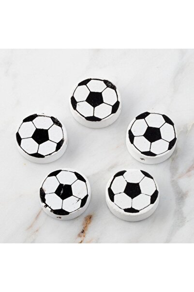 Leyaton لورين 5 قطع من كرات القدم الخشبية المستديرة LWLHM-YTRS345