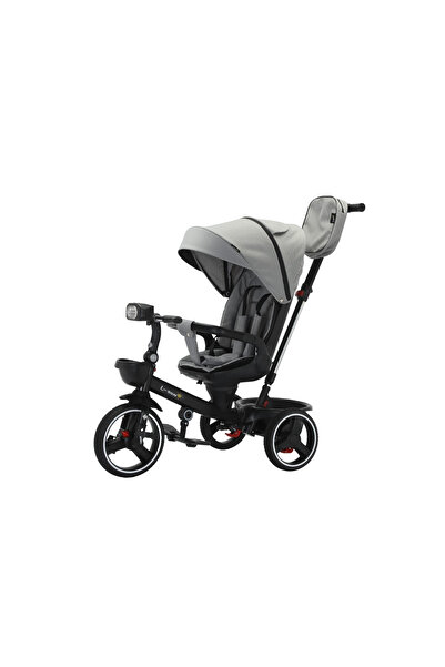 L-Sun Tricicletă reversibilă, poziție de somn, roată de cauciuc, cu lumini și...