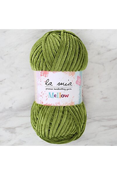 Leyaton La Mia Mellow Green Hand Knitting Yarn - 932 Lwlhm-Ytrs345