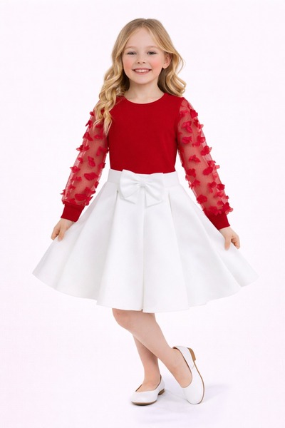 Nacar 23 Nisan 29 Ekim Gösteri Kıyafeti Kız Çocuk Modeli Badi Modeli Etek Alt...