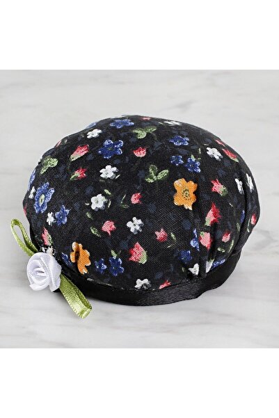 Nemere إبرة قابلة للتركيب على الكولار، سوداء مع زهور، من NemereHome