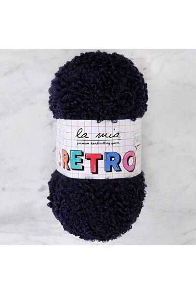 Leyaton خيط الحياكة اليدوي باللون الأزرق الداكن من La Mia RETRO - LM5301 LWLH...