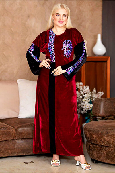 AsrymShop عباية شتوي قطيفة خفيفة كف وعالكم ملمع طوبي