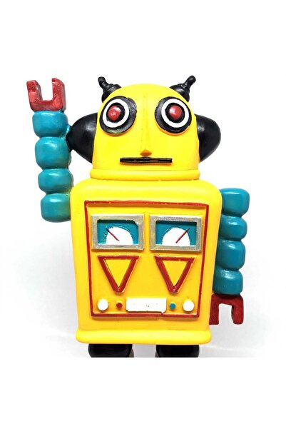 Greathings تمثال صغير على شكل روبوت فضائي لطيف للحنين من ديكوتاون