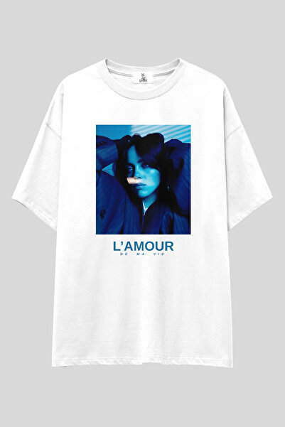 UmbraWear Tricou oversize Billie Eilish L'amour De Ma Vie |   Tricou unisex, ...