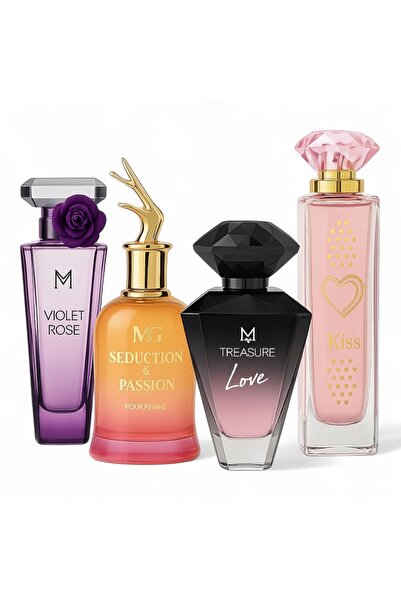 Montage Brands Set 4 parfumuri femei 4X100 ml – Eau de Parfum damă floral dul...