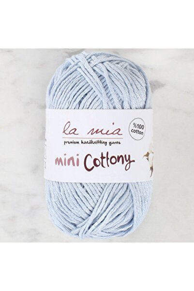 Leyaton La Mia Mini Cottony 25 gr Albastru Bebeluş Tricotat Manual LWLHM-YTRS345