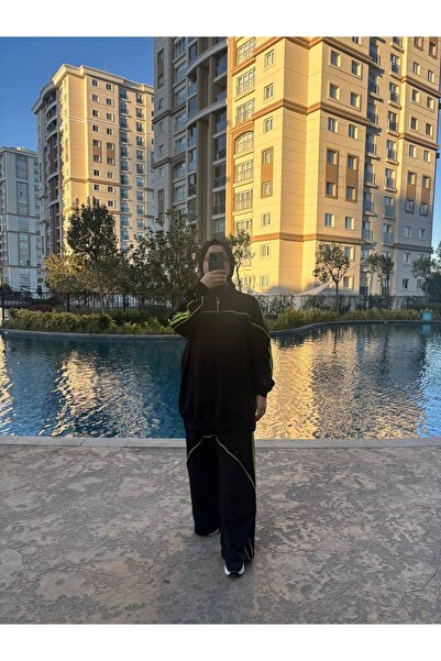 Wovi Moda Women's Hijab Tracksuit Set Zippered Collar