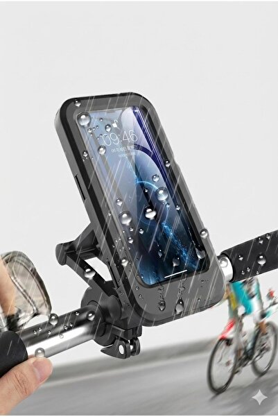 TakÇalıştır Motosiklet Bisiklet Su Geçirmez Manyetik Telefon Tutucu Gidon Nav...
