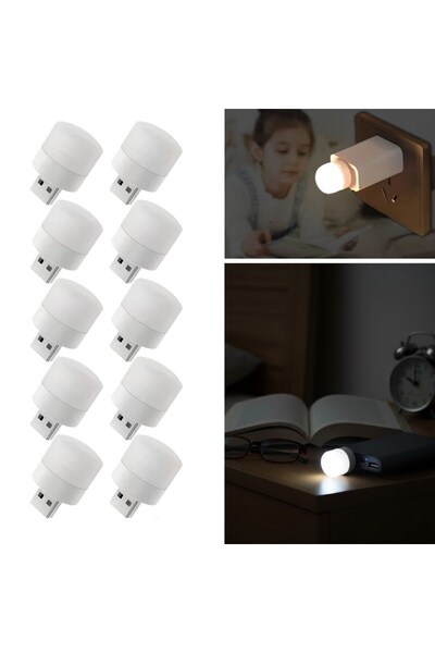 Greathings USB Mini Top LED 10-компонентен комплект за осветление – нощна лам...