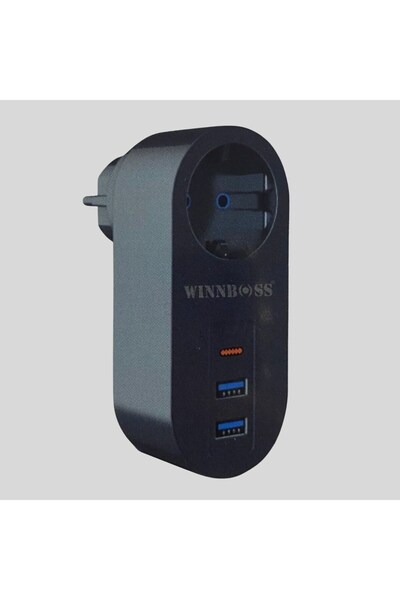 Greathings Priză cu 2 intrări USB, 1 intrare TYPE-C, protejată împotriva copi...