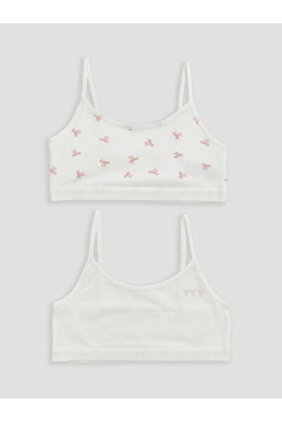 LC Waikiki Özmarka Bustieră pentru fete cu bretele, nou sezon, pachet de 2