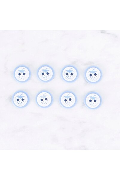 Leyaton لورين كرافتس 8 قطع أزرار زرقاء على شكل فراولة - 0487 LWLHM-YTRS345