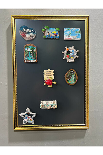 YILDIZ TABLO Mıknatıslı Magnet Pano 53 x 36 cm Dekoratif Metal Magnet Panosu ...