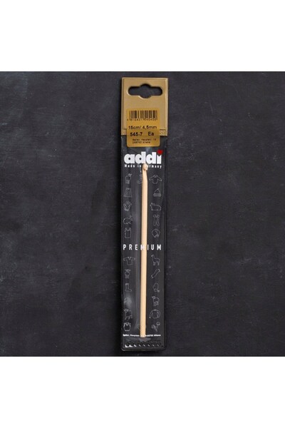 Leyaton إبرة كروشيه من الخيزران من أدي بامبوس مقاس 4.5 مم وطول 15 سم - 545-7 ...